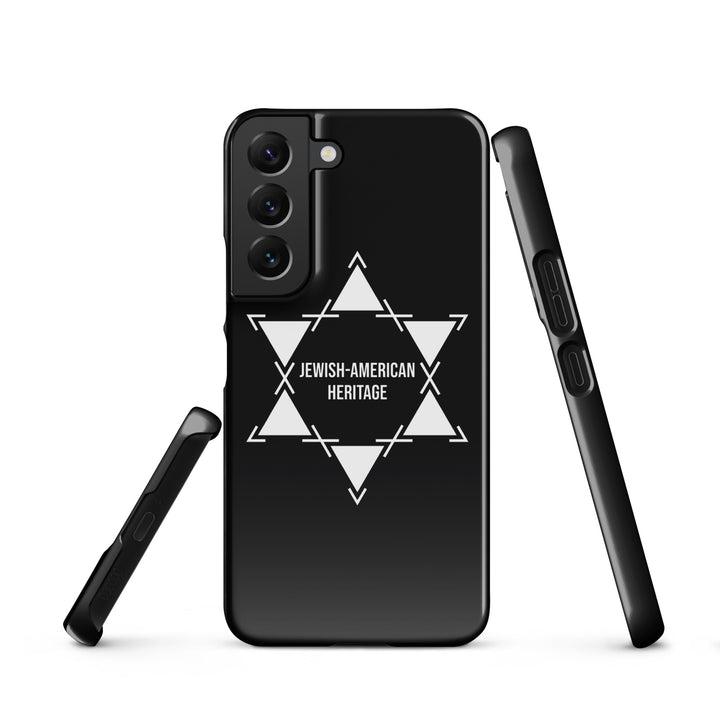 Jewish American Heritage Jewish pride snap case for samsung® in Glossy - folded view