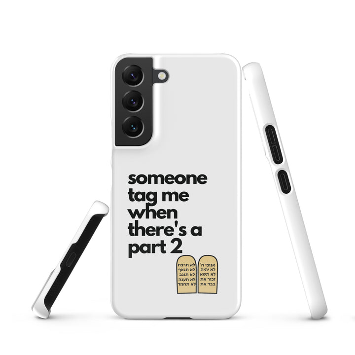 Someone Tag Me Jewish pride snap case for samsung® in Glossy - folded view