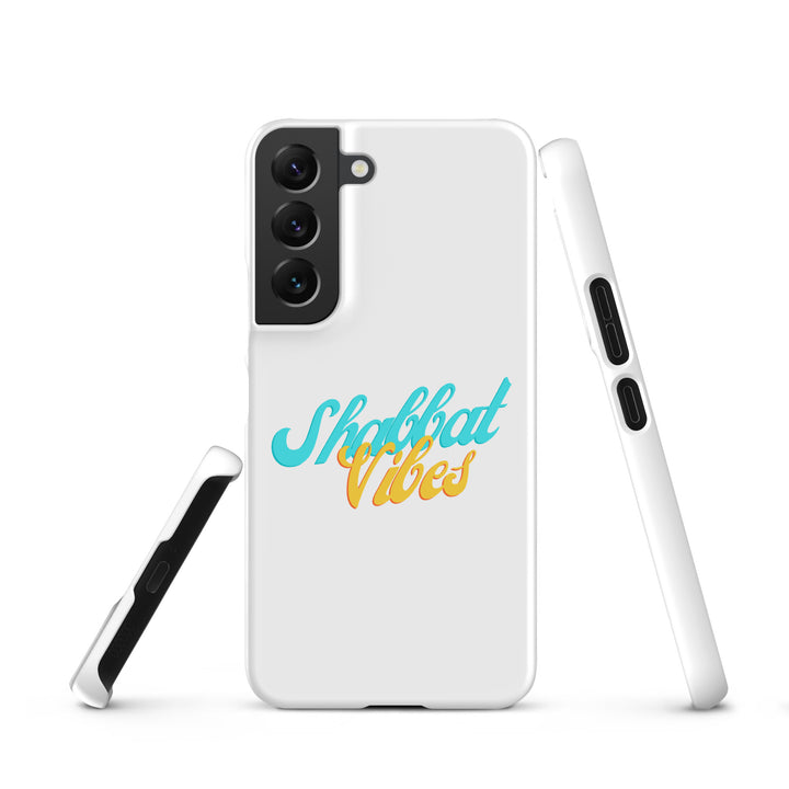 Shabbat Vibes Jewish pride snap phone case for Samsung Galaxy S22, glossy finish - front view