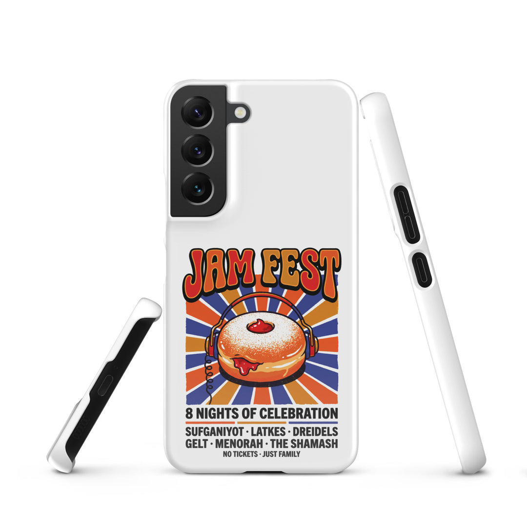 Jam Fest 8 Nights Jewish pride snap phone case for Samsung Galaxy S22, glossy finish - front view
