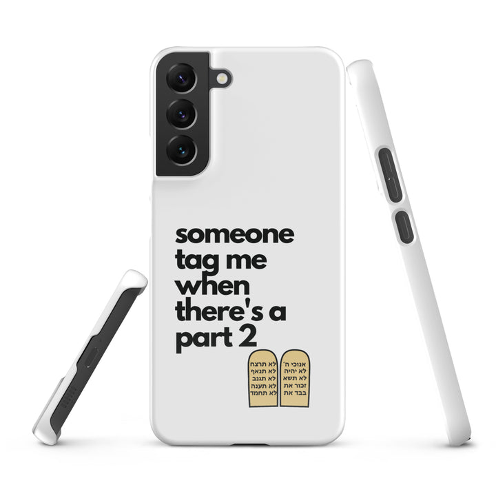 Someone Tag Me Jewish pride snap case for samsung® in Glossy - back view