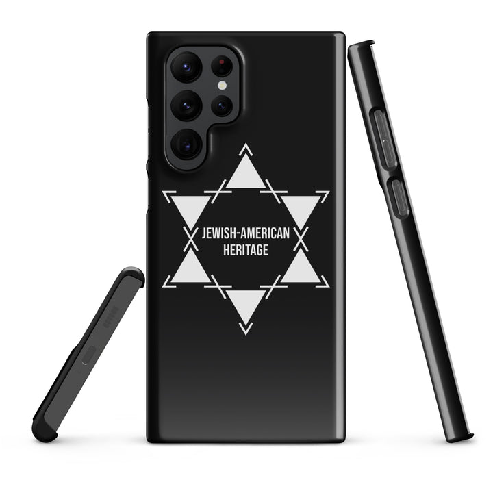 Jewish American Heritage Jewish pride snap case for samsung® in Glossy - close-up
