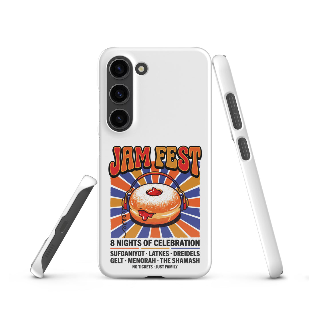 Jam Fest 8 Nights Jewish pride snap phone case for Samsung Galaxy S23, glossy finish - front view