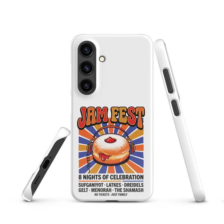 Jam Fest 8 Nights Jewish pride snap phone case for Samsung Galaxy S24, glossy finish - front view