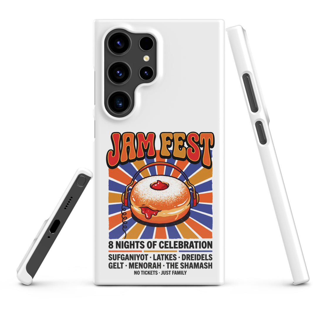 Jam Fest 8 Nights Jewish pride snap phone case for Samsung Galaxy S24 Ultra, glossy finish - front view
