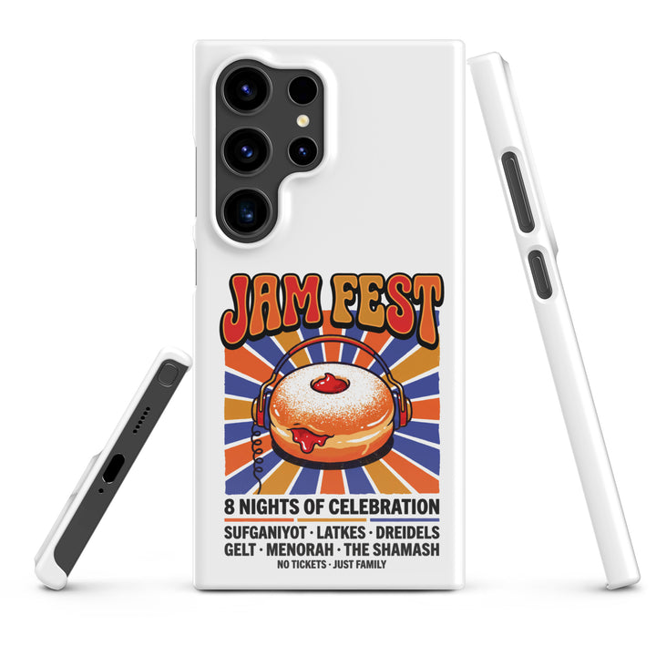 Jam Fest 8 Nights Jewish pride snap phone case for Samsung Galaxy S24 Ultra, glossy finish - front view