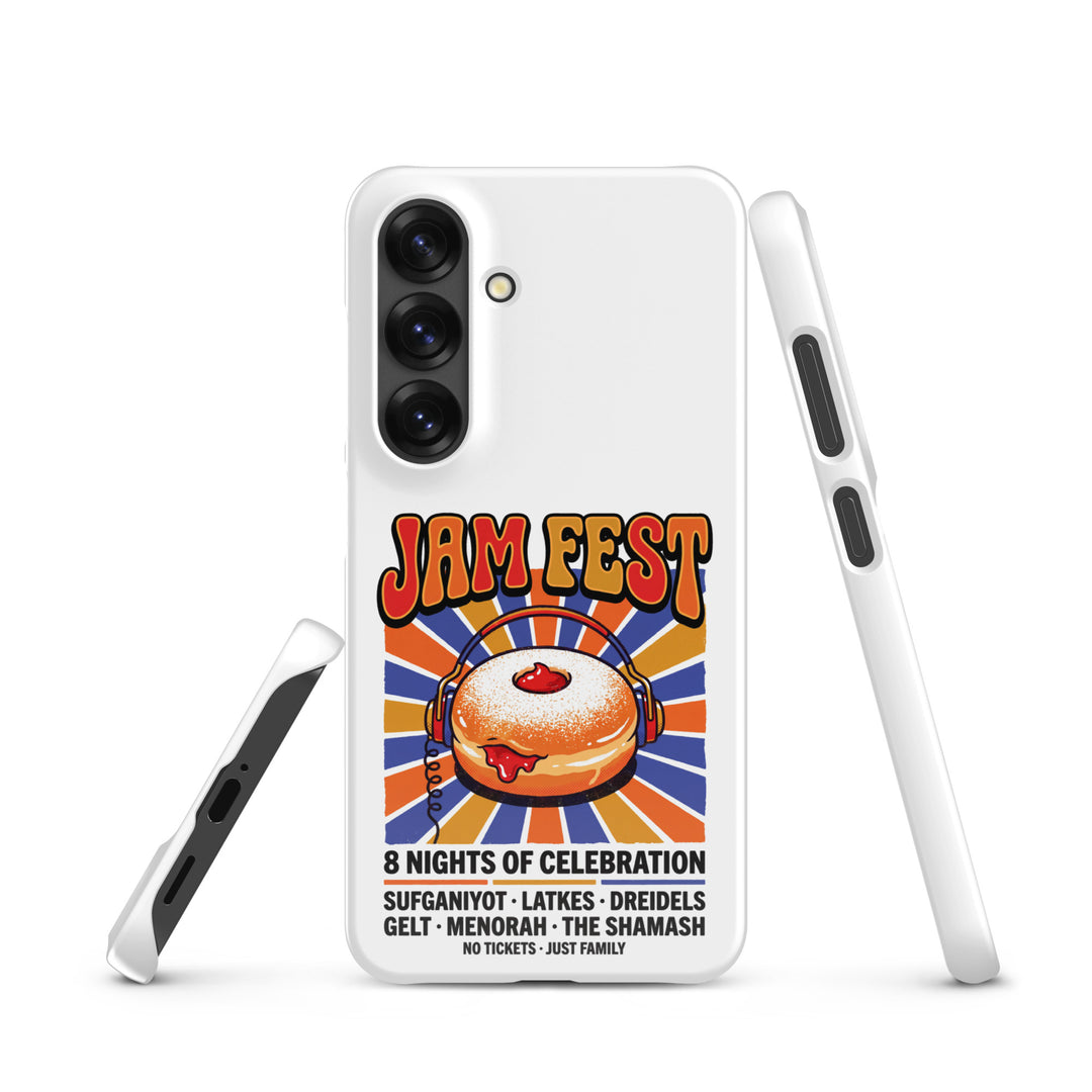 Jam Fest 8 Nights Jewish pride snap phone case for Samsung Galaxy S25, glossy finish - front view