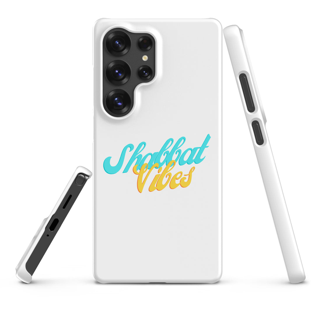 Shabbat Vibes Jewish pride snap phone case for Samsung Galaxy S25 Ultra, glossy finish - front view
