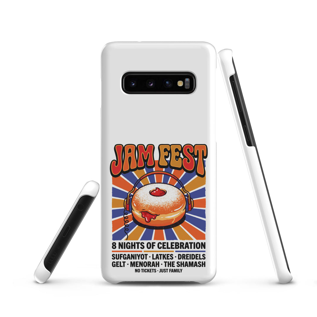 Jam Fest 8 Nights Jewish pride snap phone case for Samsung Galaxy S10, matte finish - front view