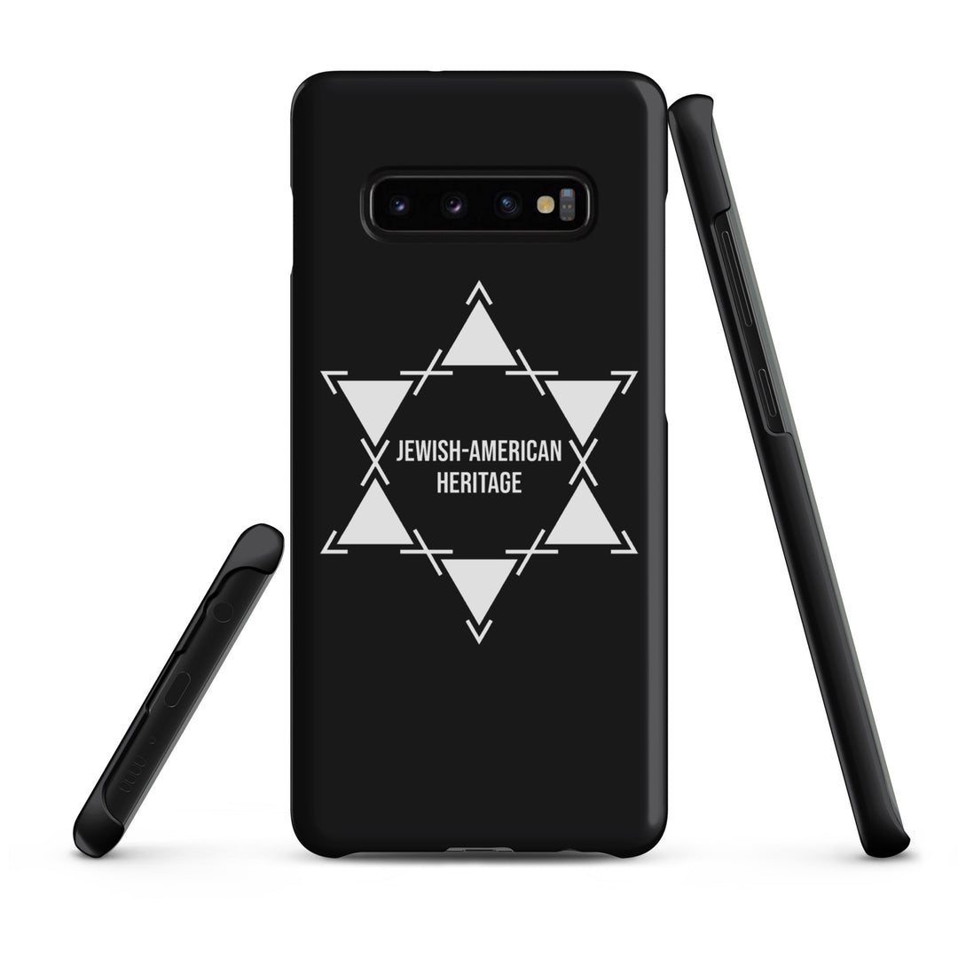 Jewish American Heritage Jewish pride snap case for samsung® in Matte - side view
