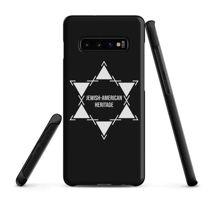 Jewish American Heritage Jewish pride snap case for samsung® in Matte - side view