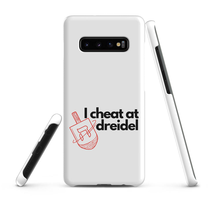 I Cheat At Dreidel Jewish pride snap case for samsung® in Matte - side view