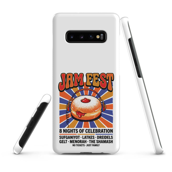 Jam Fest 8 Nights Jewish pride snap phone case for Samsung Galaxy S10 Plus, matte finish - front view