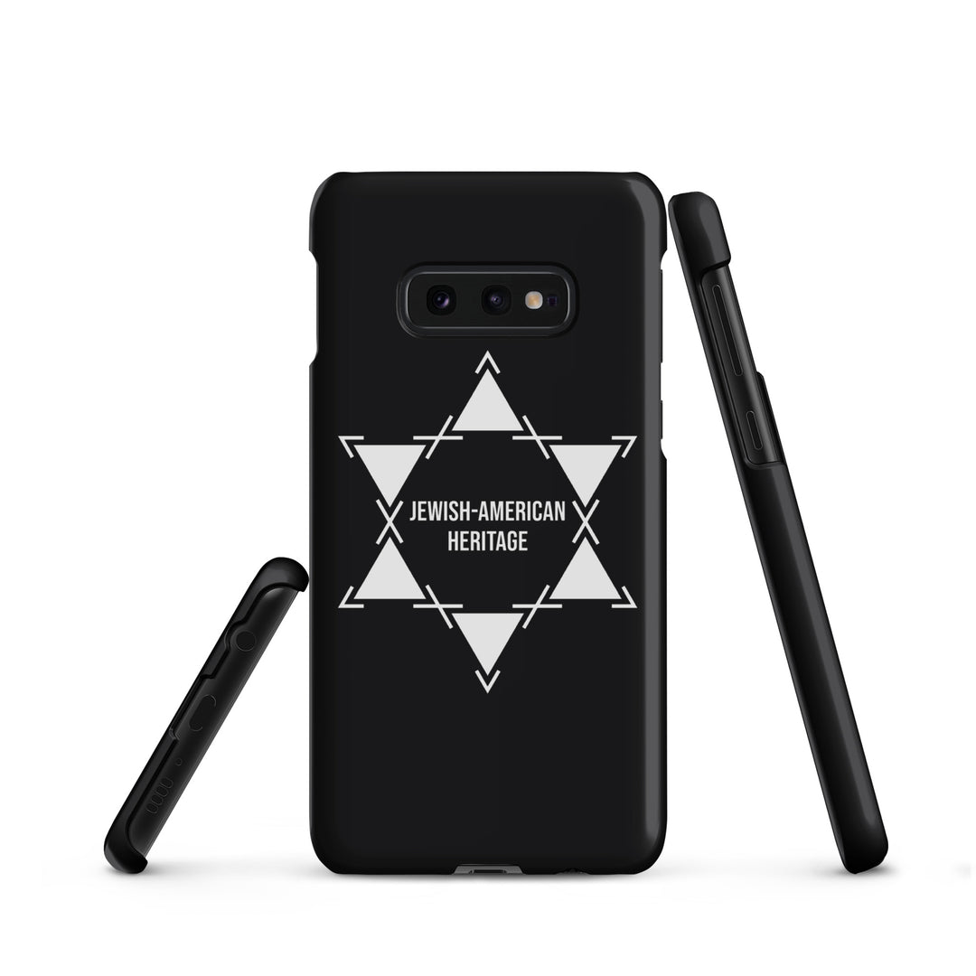 Jewish American Heritage Jewish pride snap case for samsung® in Matte - flat lay