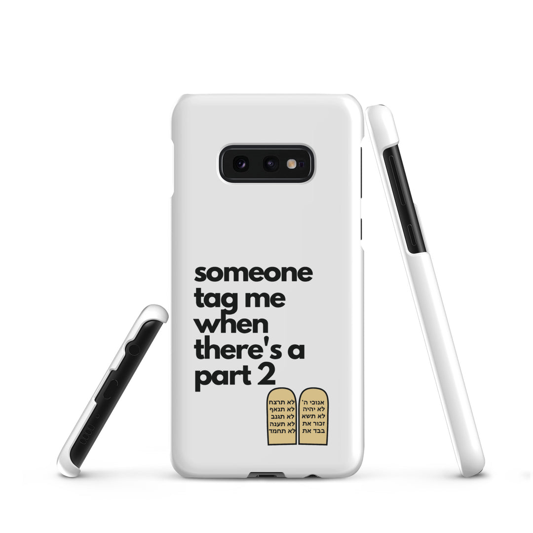 Someone Tag Me Jewish pride snap case for samsung® in Matte - flat lay