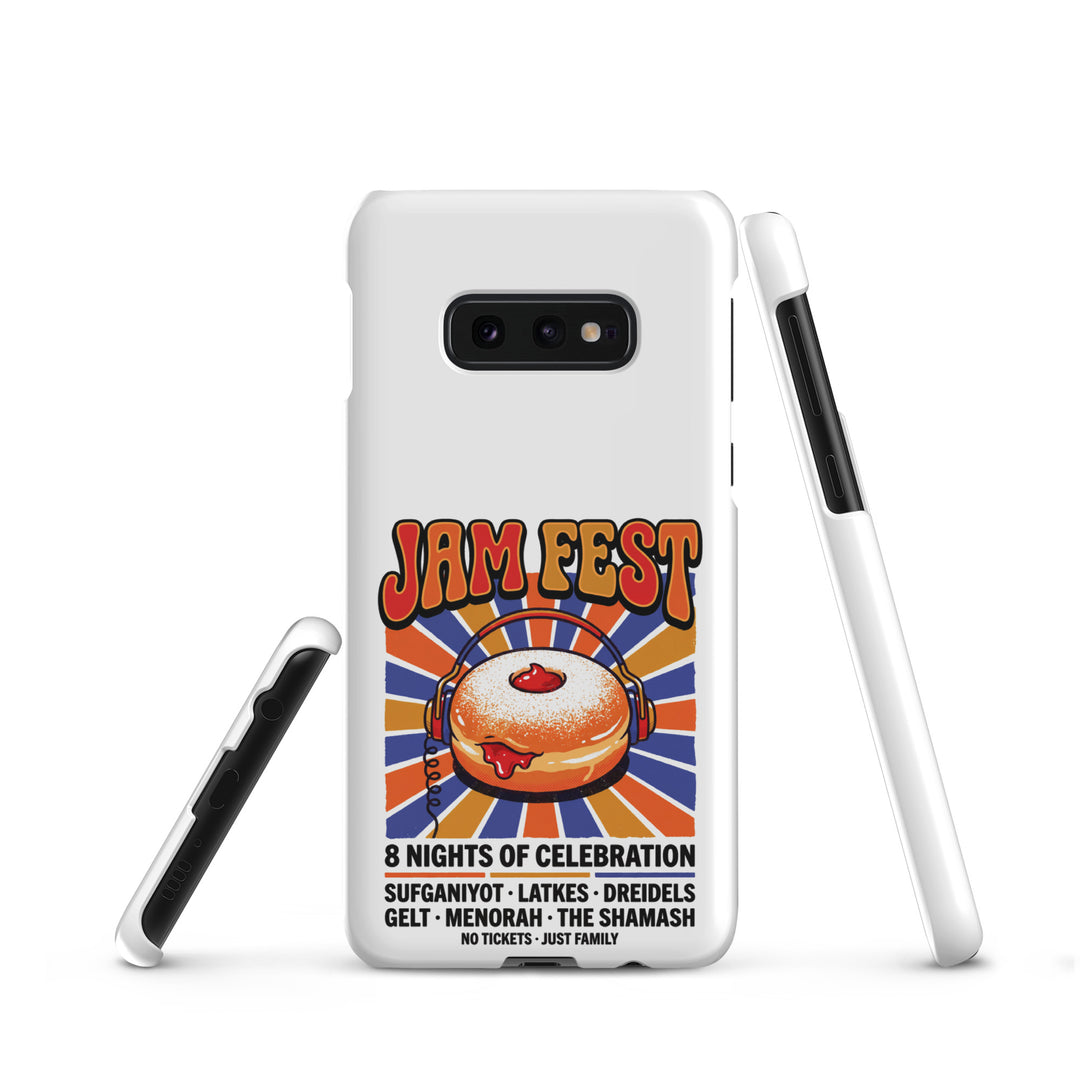 Jam Fest 8 Nights Jewish pride snap phone case for Samsung Galaxy S10E, matte finish - front view