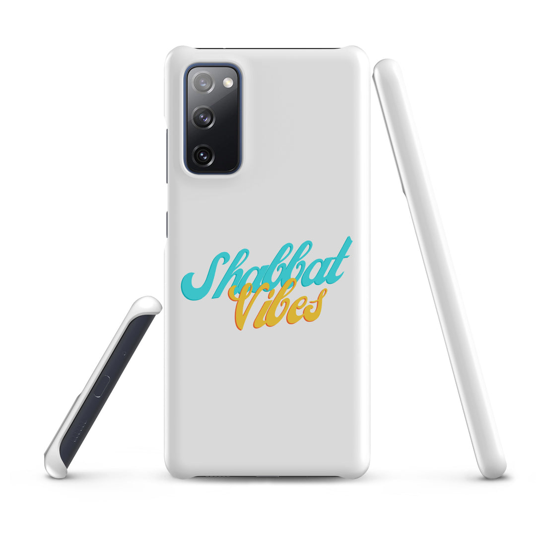 Shabbat Vibes Jewish pride snap phone case for Samsung Galaxy S20 Fe, matte finish - front view