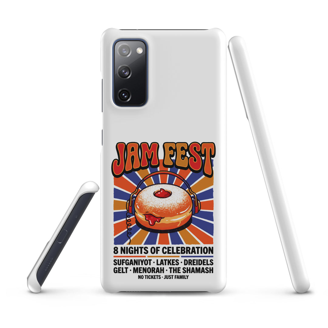 Jam Fest 8 Nights Jewish pride snap phone case for Samsung Galaxy S20 Fe, matte finish - front view