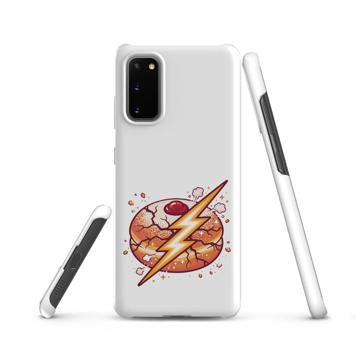 Sufganiyah Lightning Jewish pride snap phone case for Samsung Galaxy S20, matte finish - front view