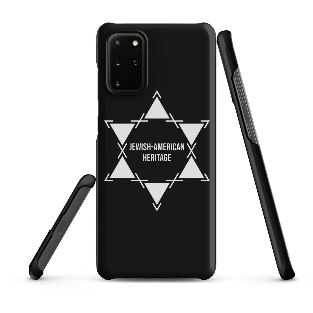Jewish American Heritage Jewish pride snap case for samsung® in Matte - flat lay