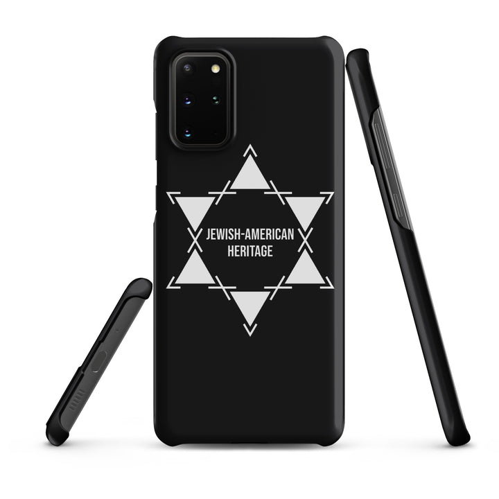Jewish American Heritage Jewish pride snap case for samsung® in Matte - flat lay