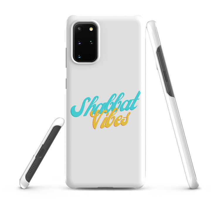 Shabbat Vibes Jewish pride snap phone case for Samsung Galaxy S20 Plus, matte finish - front view