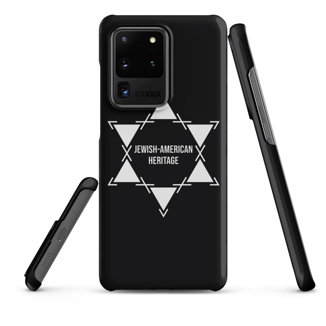 Jewish American Heritage Jewish pride snap case for samsung® in Matte - side view