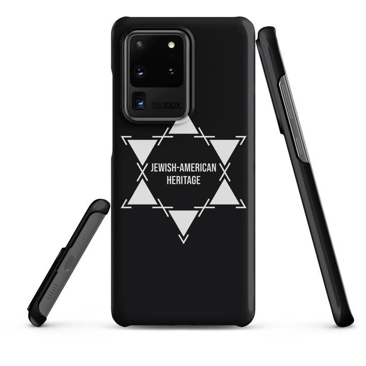 Jewish American Heritage Jewish pride snap case for samsung® in Matte - side view