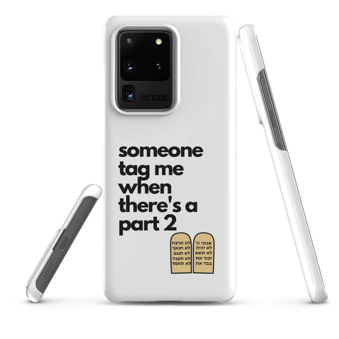 Someone Tag Me Jewish pride snap case for samsung® in Matte - side view