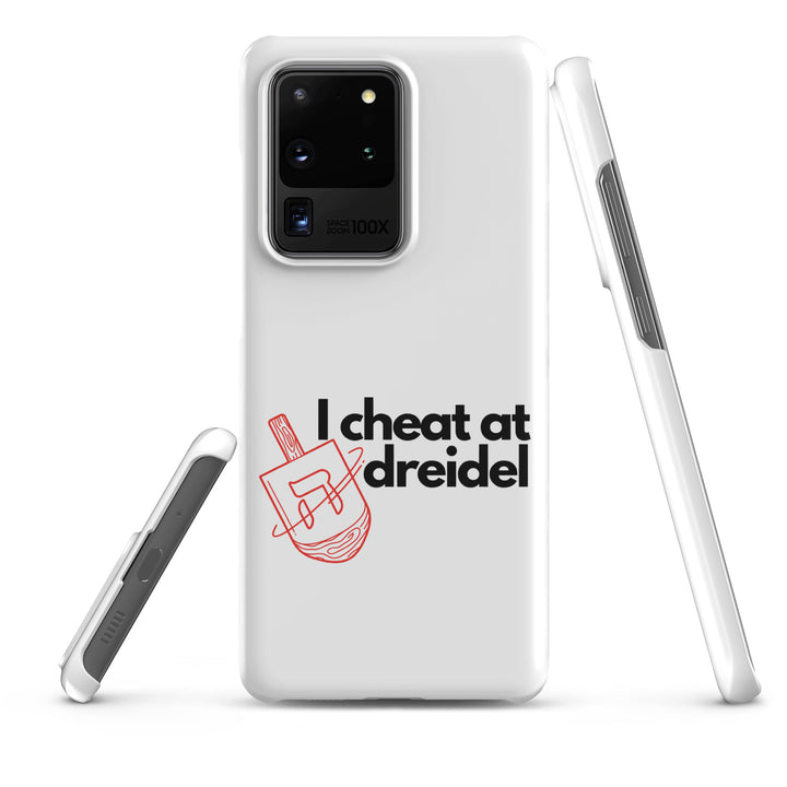 I Cheat At Dreidel Jewish pride snap case for samsung® in Matte - side view