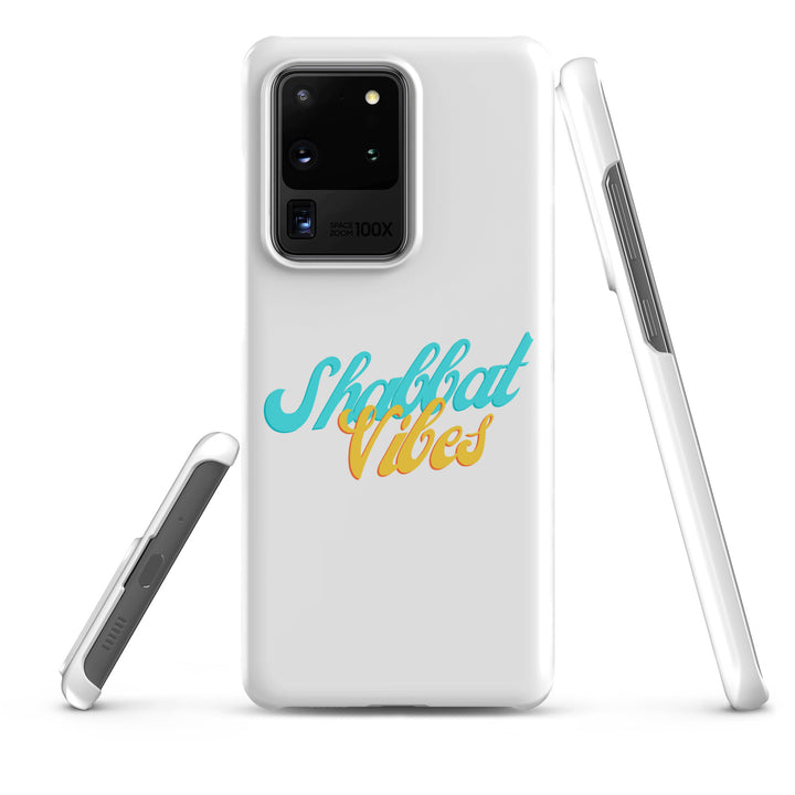 Shabbat Vibes Jewish pride snap phone case for Samsung Galaxy S20 Ultra, matte finish - front view