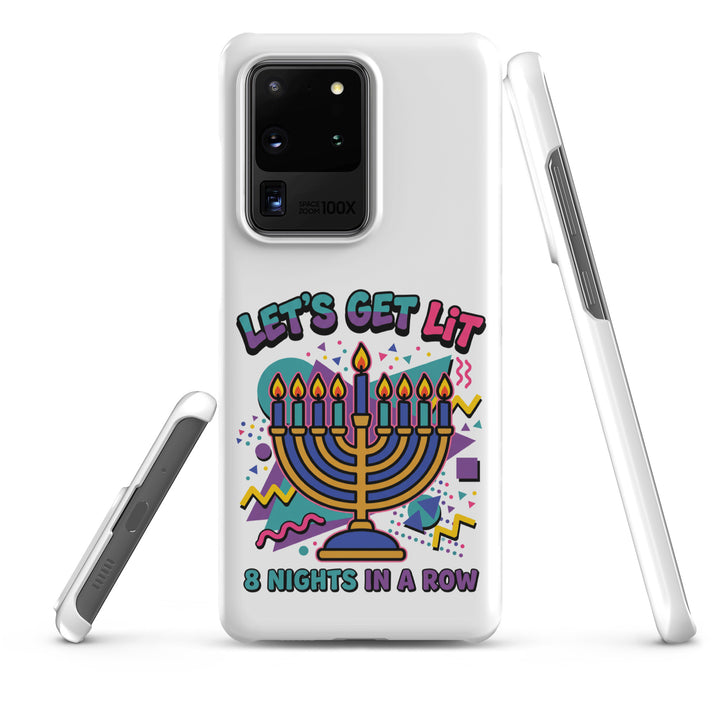 Lets Get Lit 90s Jewish pride snap phone case for Samsung Galaxy S20 Ultra, matte finish - front view