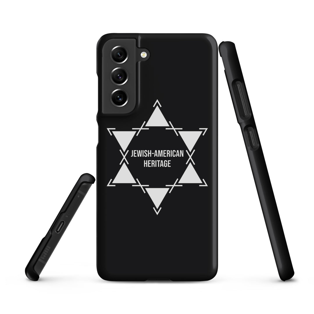 Jewish American Heritage Jewish pride snap case for samsung® in Matte - side view