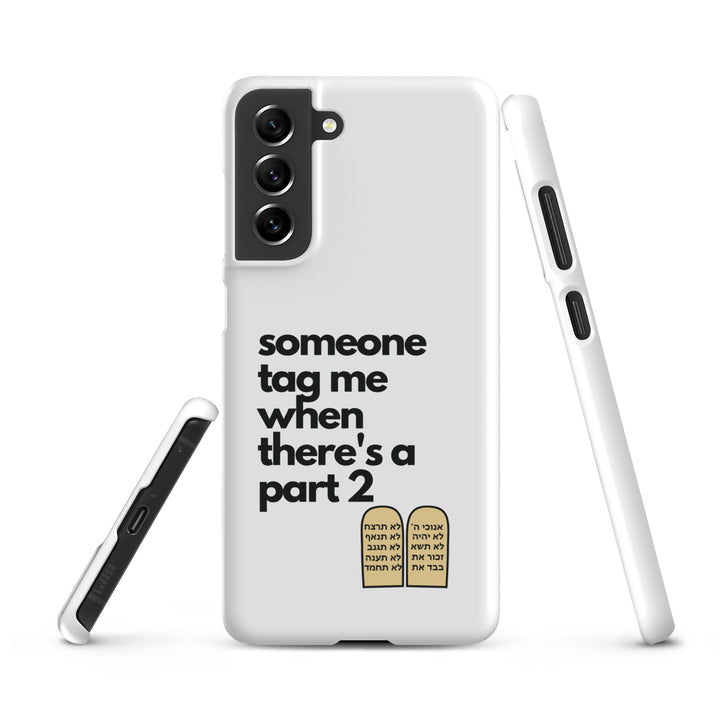 Someone Tag Me Jewish pride snap case for samsung® in Matte - side view