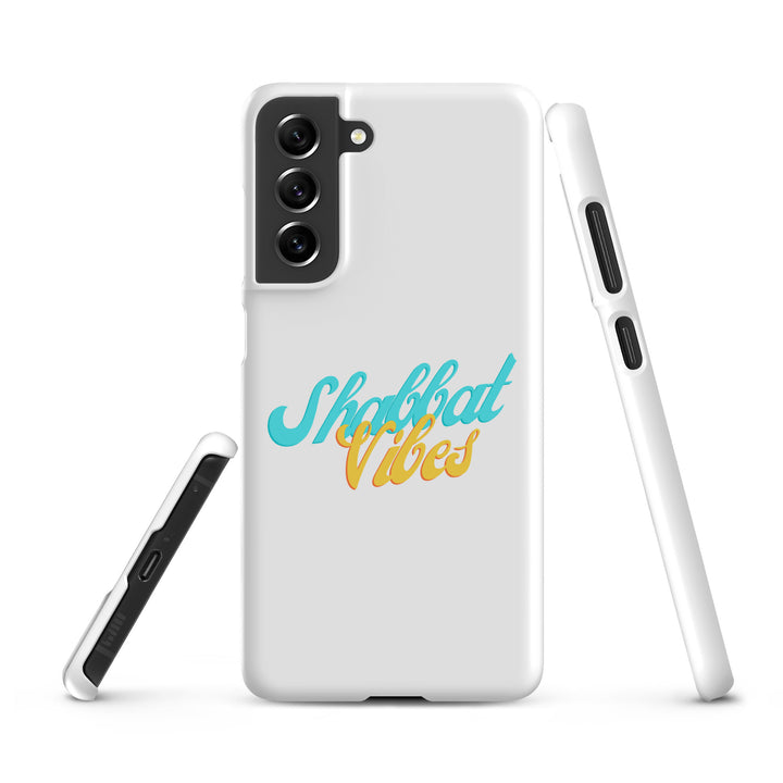 Shabbat Vibes Jewish pride snap phone case for Samsung Galaxy S21 Fe, matte finish - front view