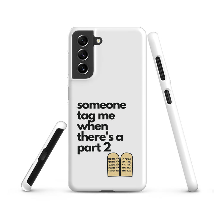 Someone Tag Me Jewish pride snap case for samsung® in Matte - front view