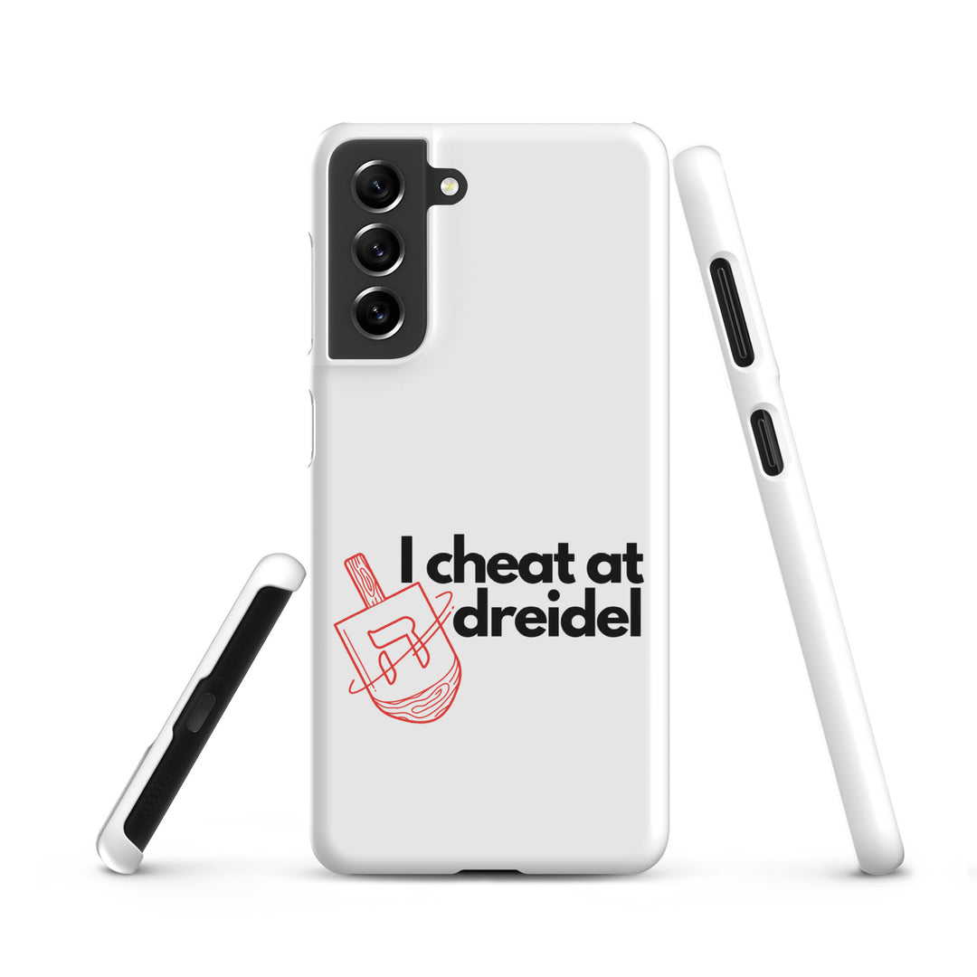 I Cheat At Dreidel Jewish pride snap case for samsung® in Matte - front view