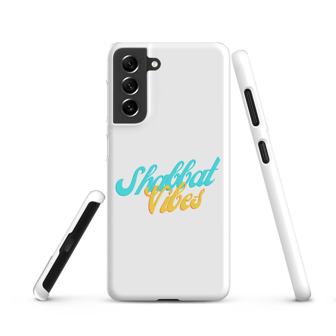 Shabbat Vibes Jewish pride snap phone case for Samsung Galaxy S21, matte finish - front view