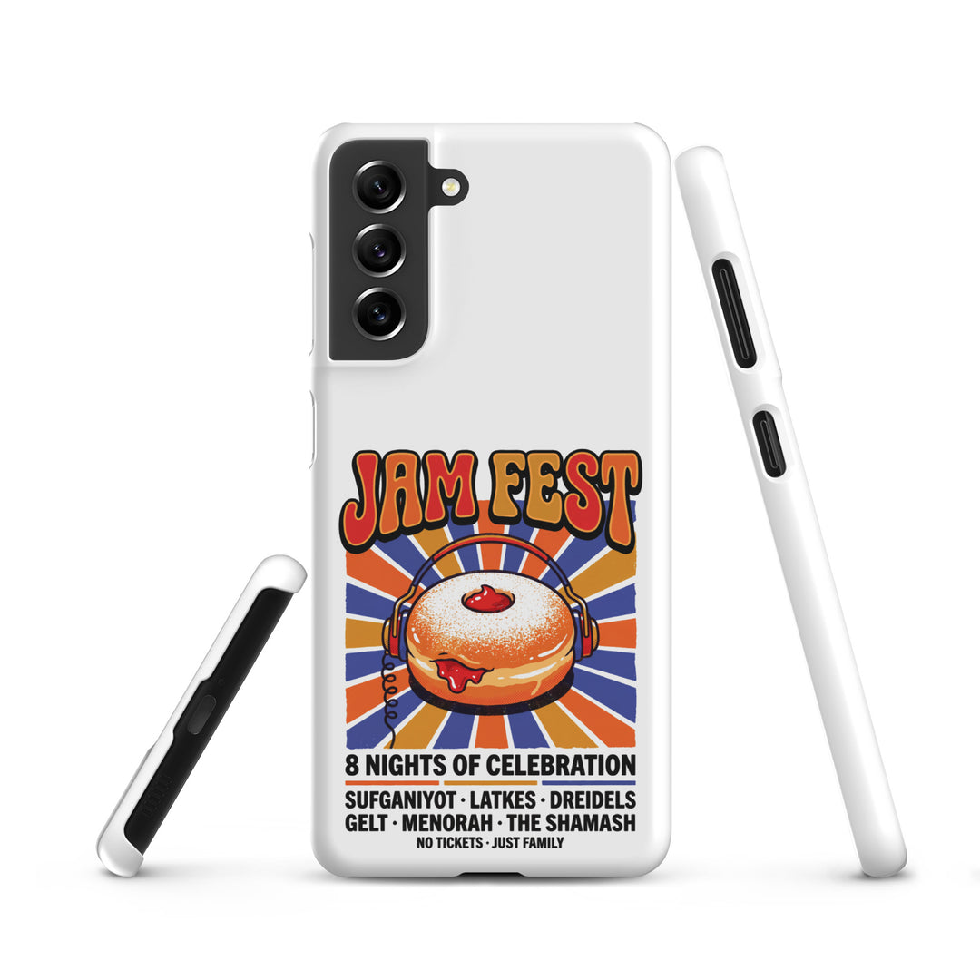Jam Fest 8 Nights Jewish pride snap phone case for Samsung Galaxy S21, matte finish - front view