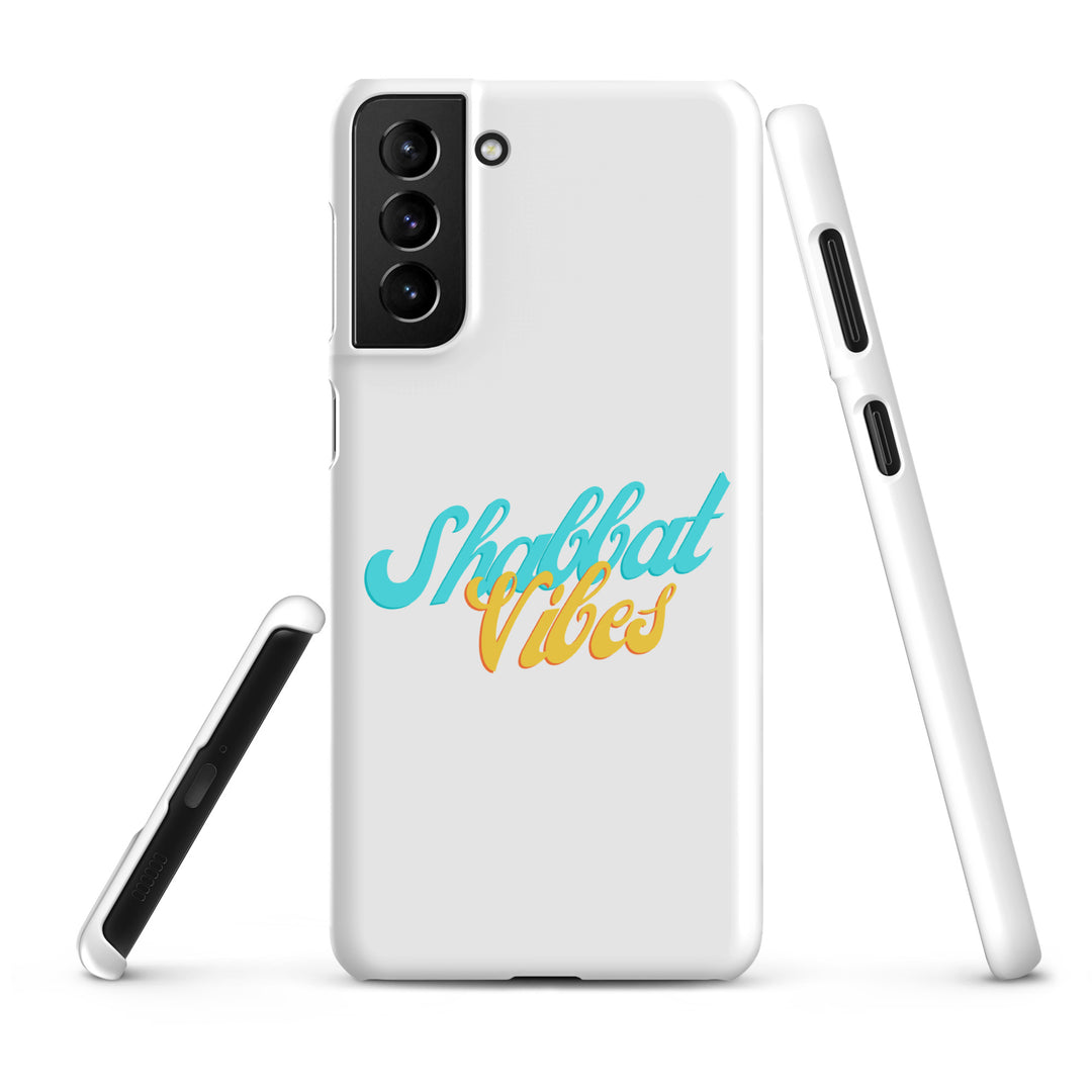 Shabbat Vibes Jewish pride snap phone case for Samsung Galaxy S21 Plus, matte finish - front view
