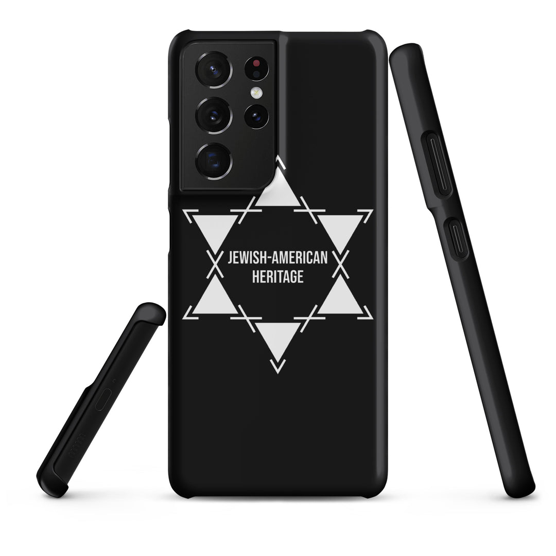 Jewish American Heritage Jewish pride snap case for samsung® in Matte - flat lay