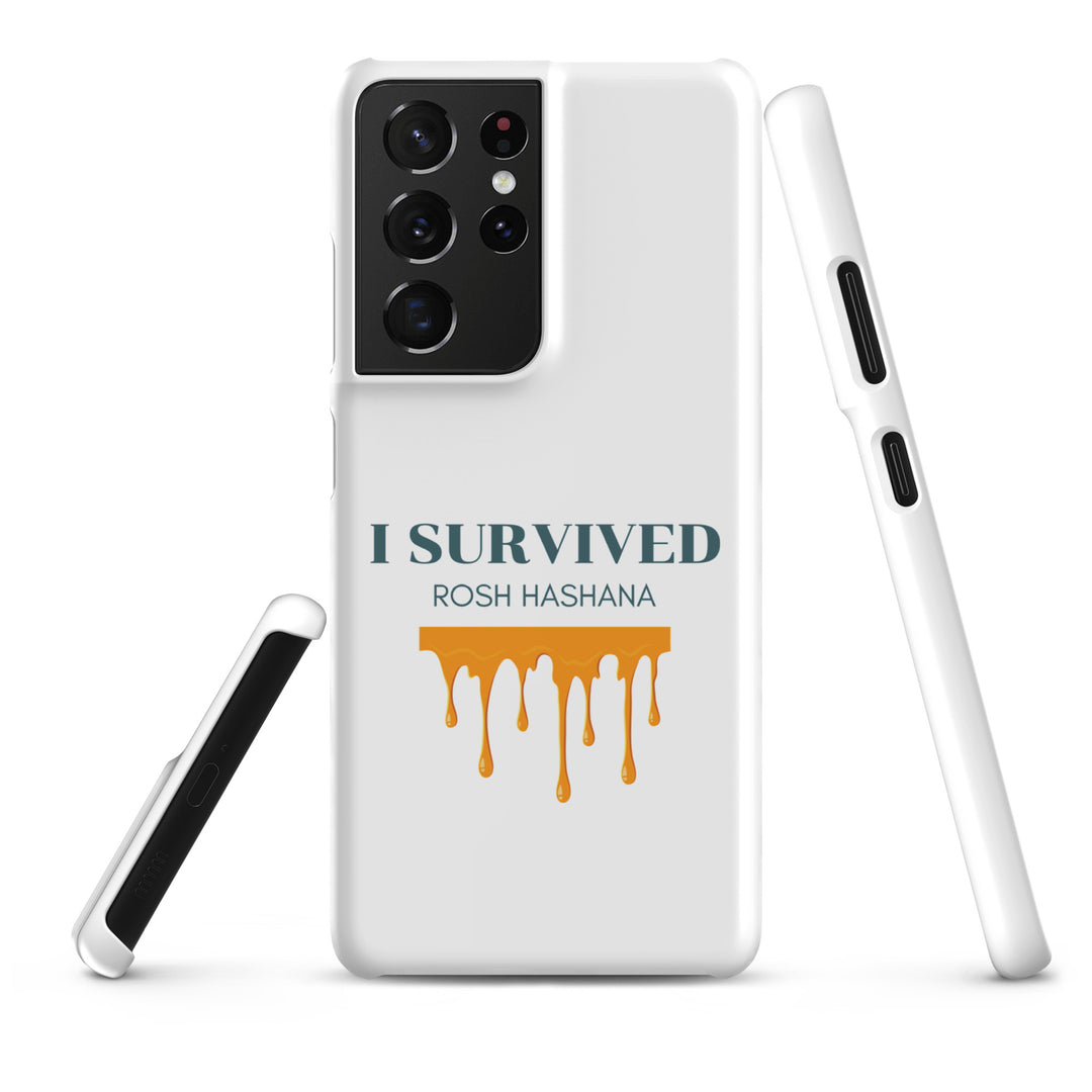 I Survived Rosh HaShana Jewish pride snap case for samsung® in Matte - flat lay