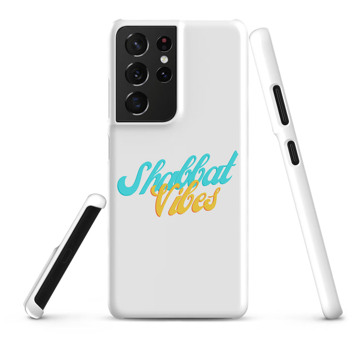 Shabbat Vibes Jewish pride snap phone case for Samsung Galaxy S21 Ultra, matte finish - front view