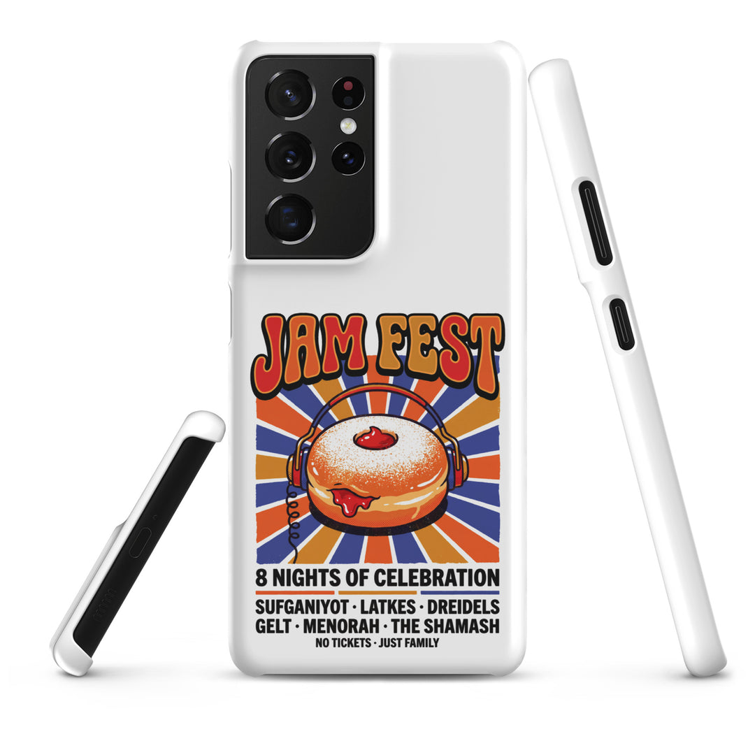 Jam Fest 8 Nights Jewish pride snap phone case for Samsung Galaxy S21 Ultra, matte finish - front view