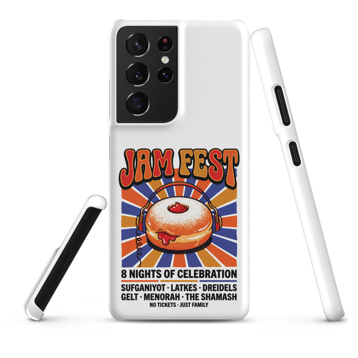 Jam Fest 8 Nights Jewish pride snap phone case for Samsung Galaxy S21 Ultra, matte finish - front view