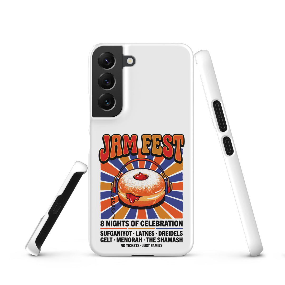 Jam Fest 8 Nights Jewish pride snap phone case for Samsung Galaxy S22, matte finish - front view