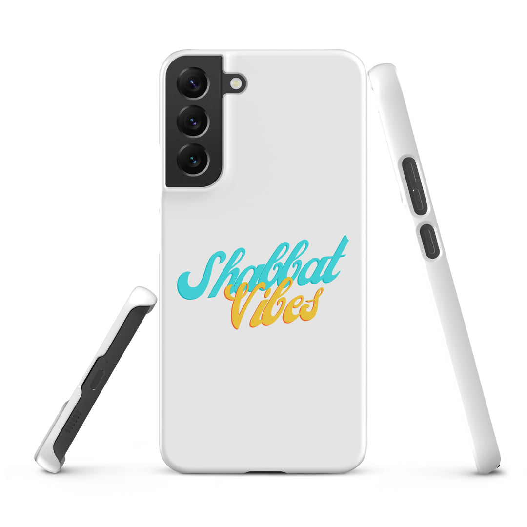 Shabbat Vibes Jewish pride snap phone case for Samsung Galaxy S22 Plus, matte finish - front view
