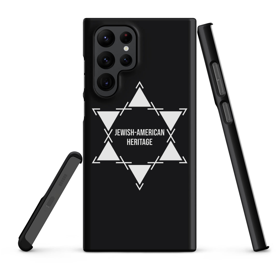 Jewish American Heritage Jewish pride snap case for samsung® in Matte - flat lay