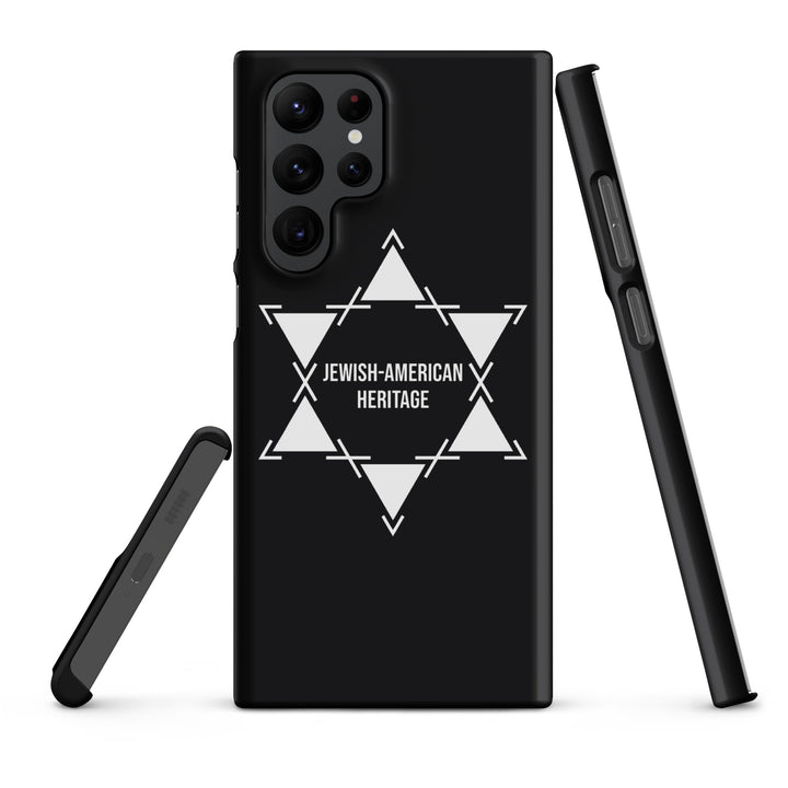 Jewish American Heritage Jewish pride snap case for samsung® in Matte - flat lay
