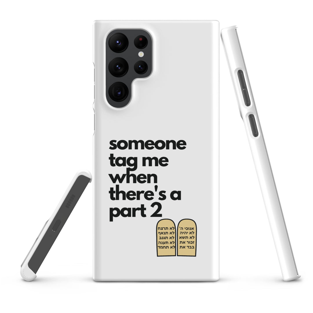 Someone Tag Me Jewish pride snap case for samsung® in Matte - flat lay